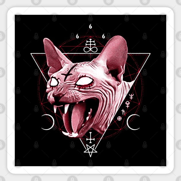 satanic sphynx Sticker by MoSt90